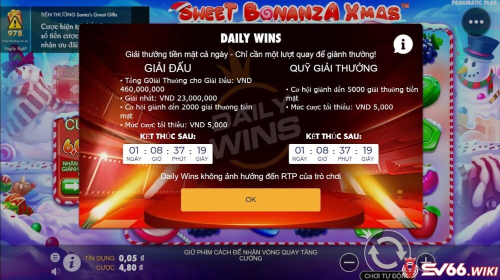 Các bước chơi game Giáng Sinh May Mắn Ngọt Ngào tại nhà cái SV66